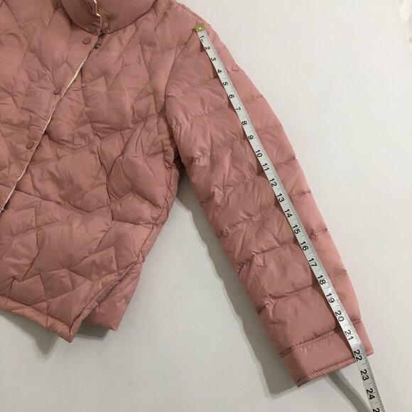 Korean Fashion Down Puffer Jacket NEW! Peach Tone Womens Medium - Picture 11 of 12